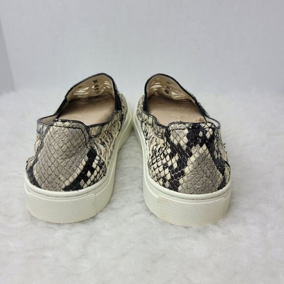 Tory Burch Huarache Weave Snakeskin Leather Slip On Sneaker Shoes Size 8 - Picture 4 of 8